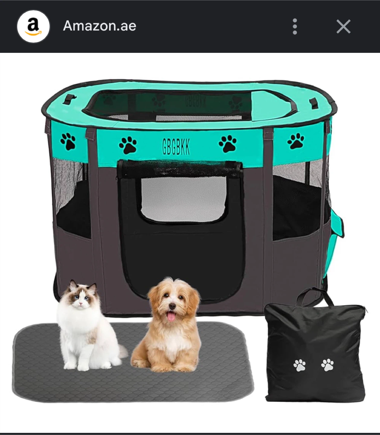 Paw Print Pet Playpen - Great Condition - photo 2