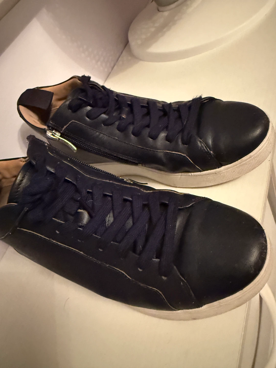 Fitflop Navy Blue High Top Sneakers