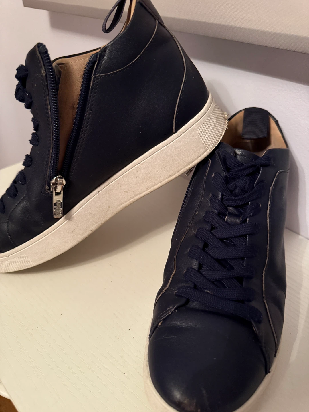 Fitflop Navy Blue High Top Sneakers - photo 2