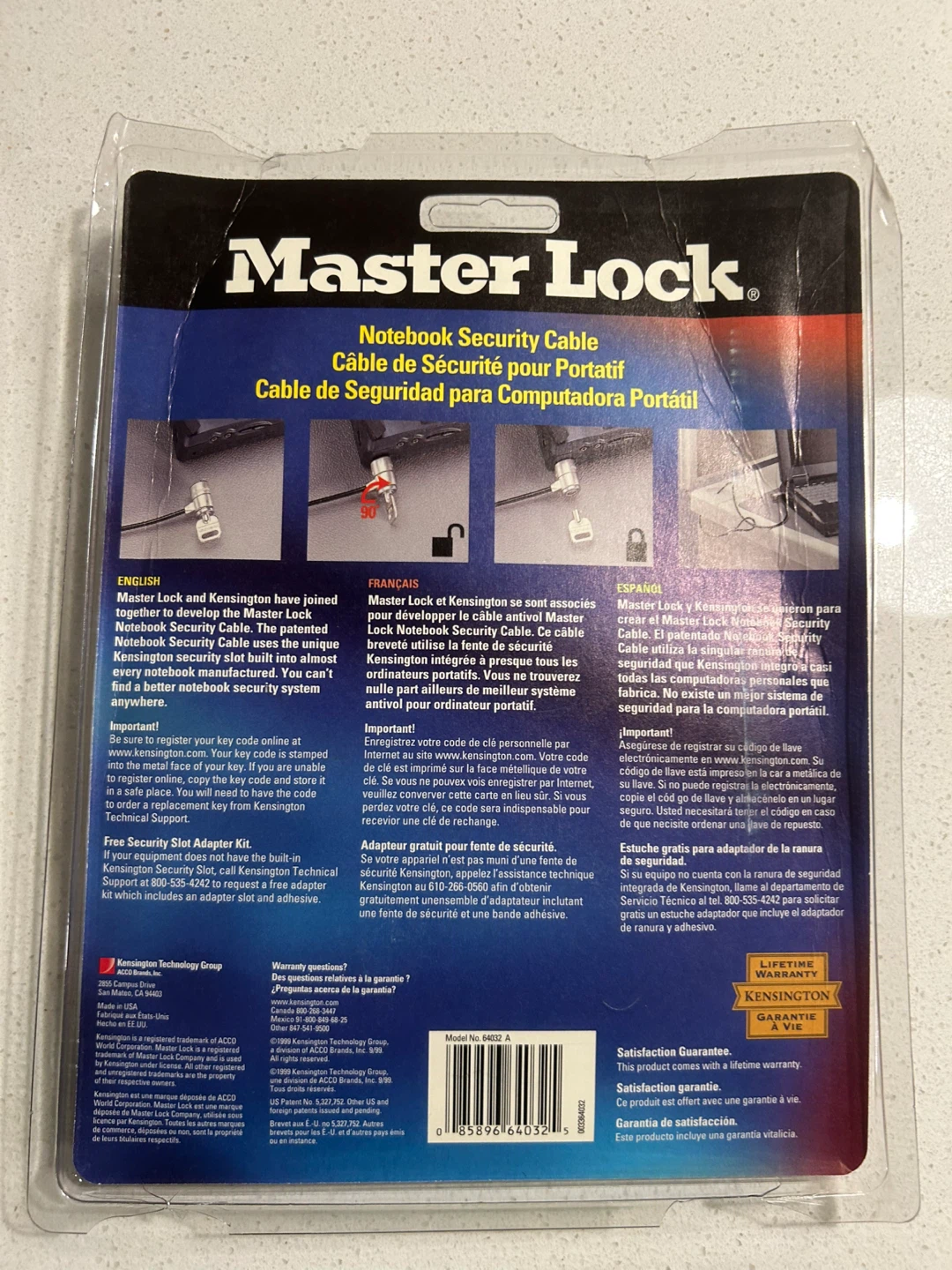 Master Lock Notebook Security Cable - New in Package - photo 2