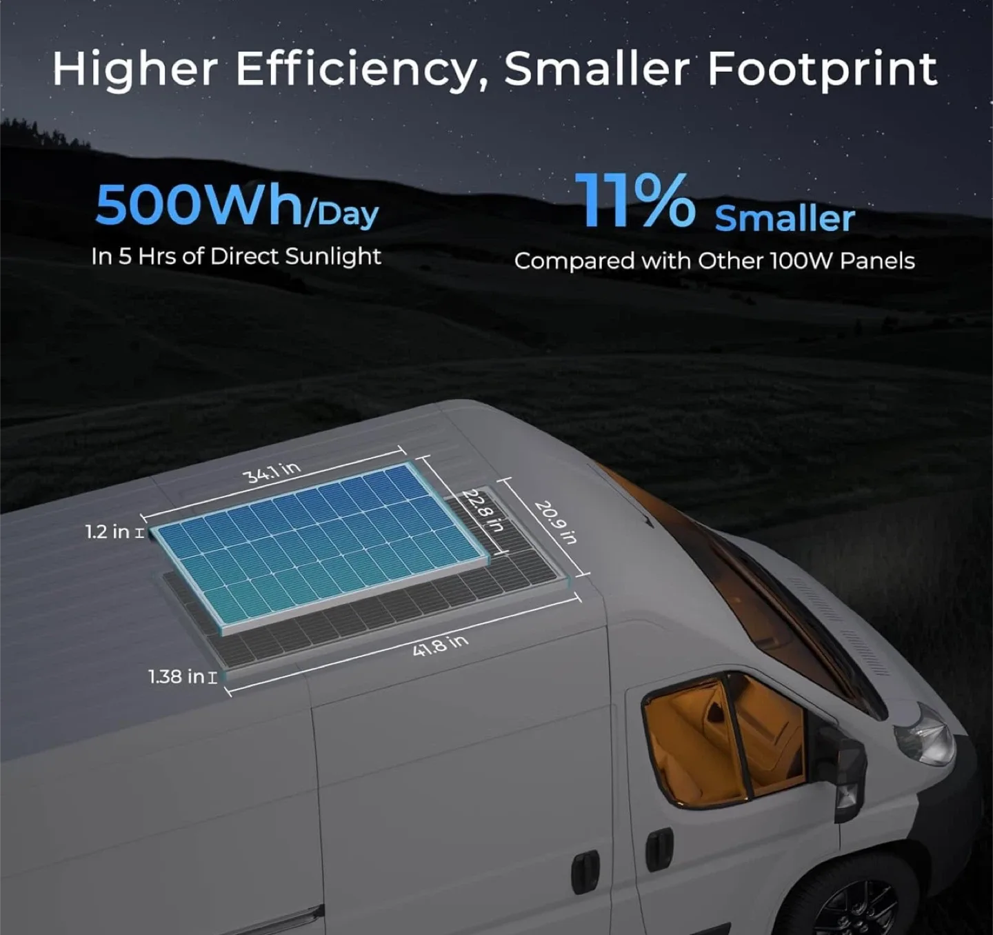 Renogy 100W 12V N-Type Solar Panel - New image indicator(4)