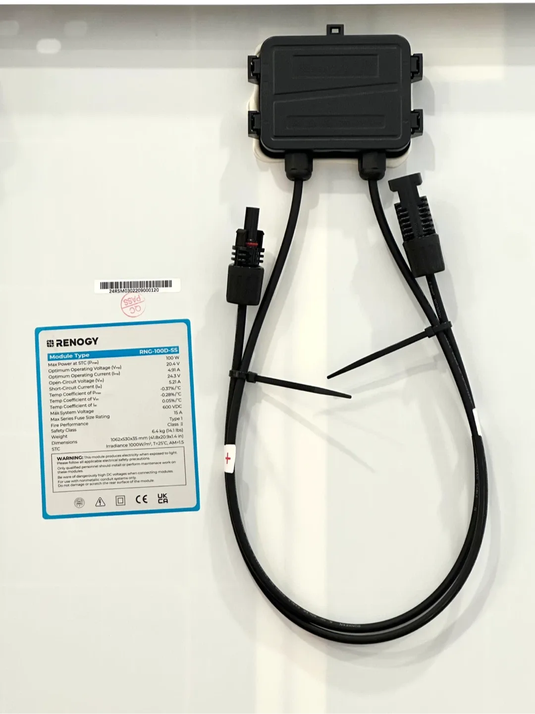 Renogy 100W 12V N-Type Solar Panel - New image indicator(10)