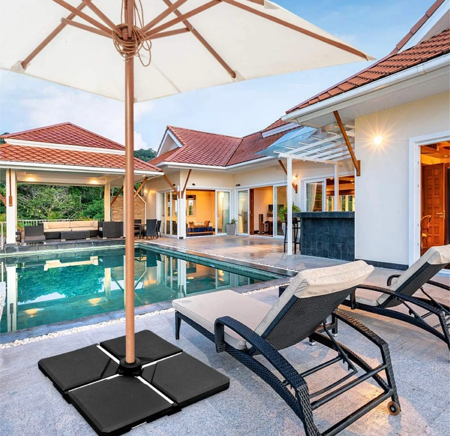 Umbrella Base Weight Stand, Black image indicator(2)