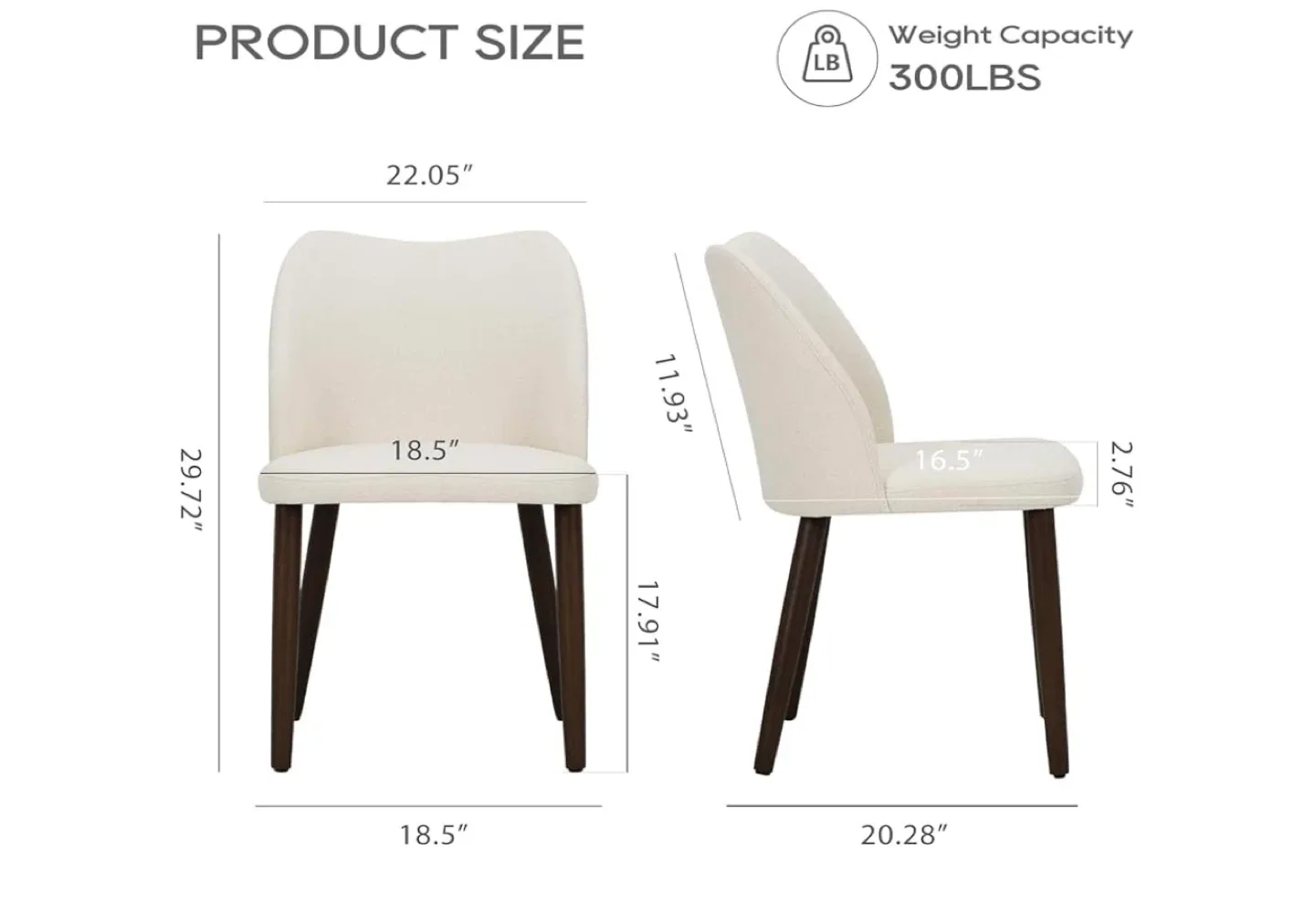 New COLAMY Upholstered Dining Chairs (Set of 2) image indicator(8)