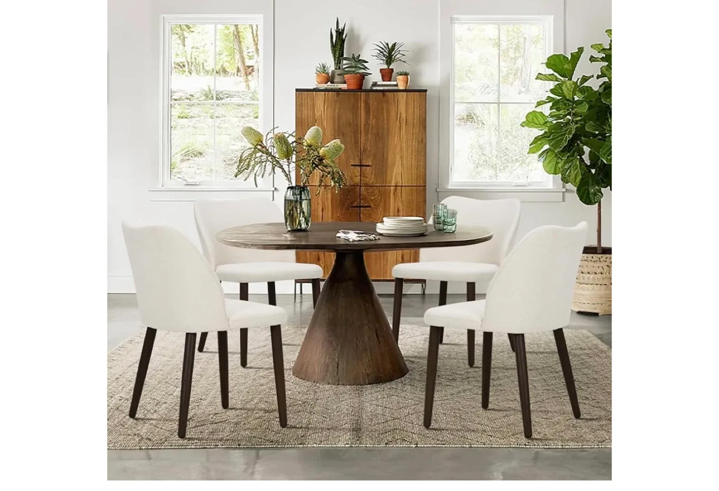 New COLAMY Upholstered Dining Chairs (Set of 2) image indicator(9)