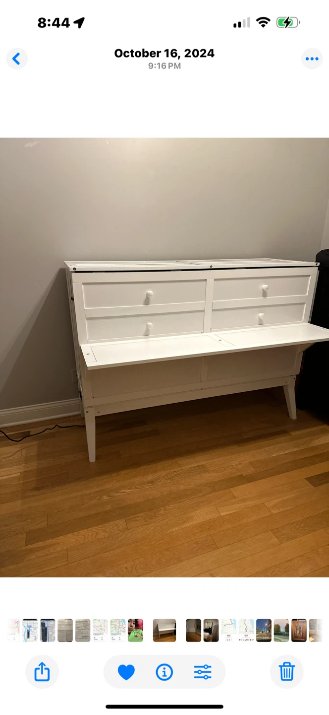 Murphy Bed w/Charging Station - BIADNBZ Queen - photo 4