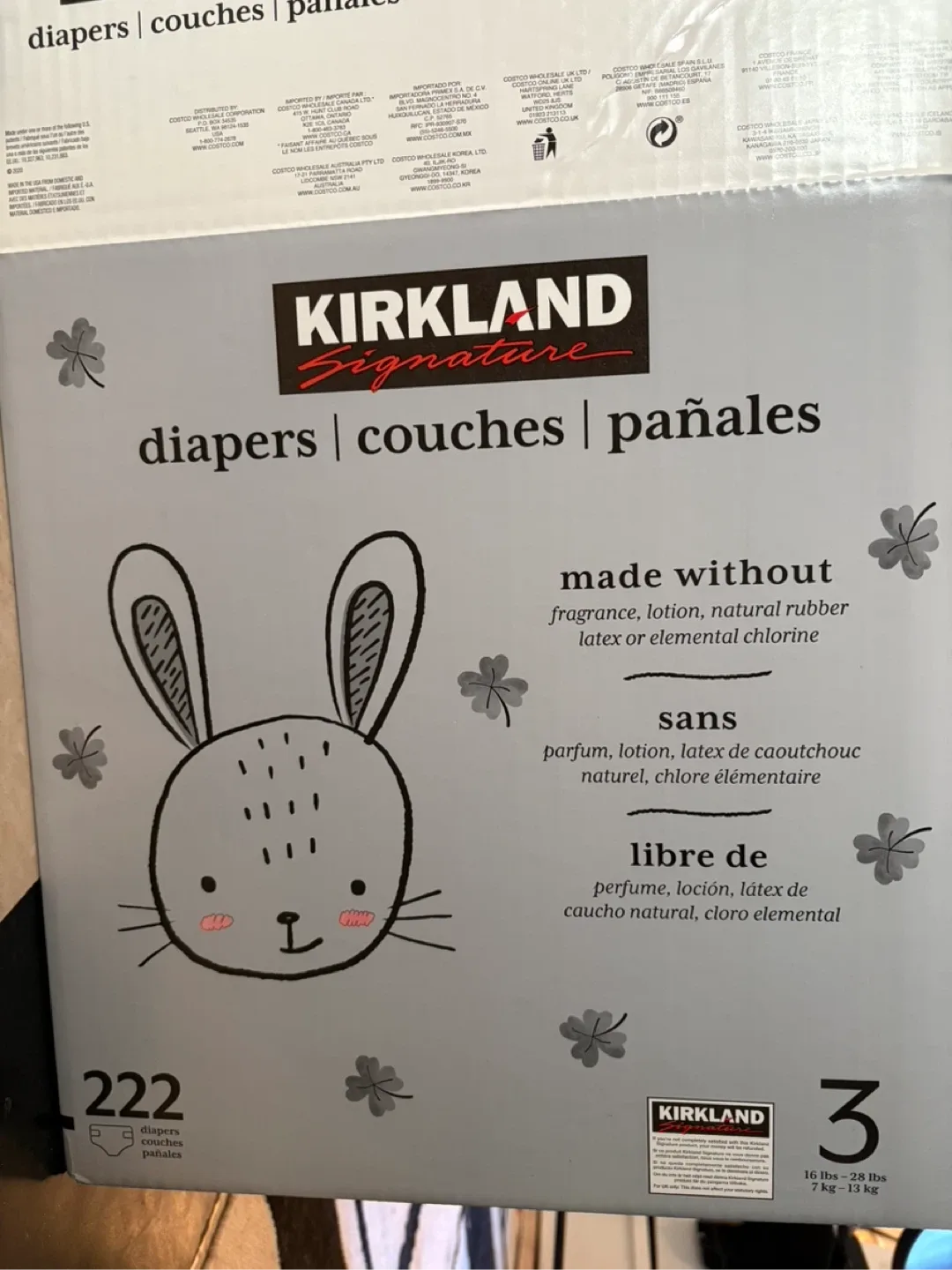 Kirkland Signature Diapers Size 3 (16-28 lbs) image indicator(3)