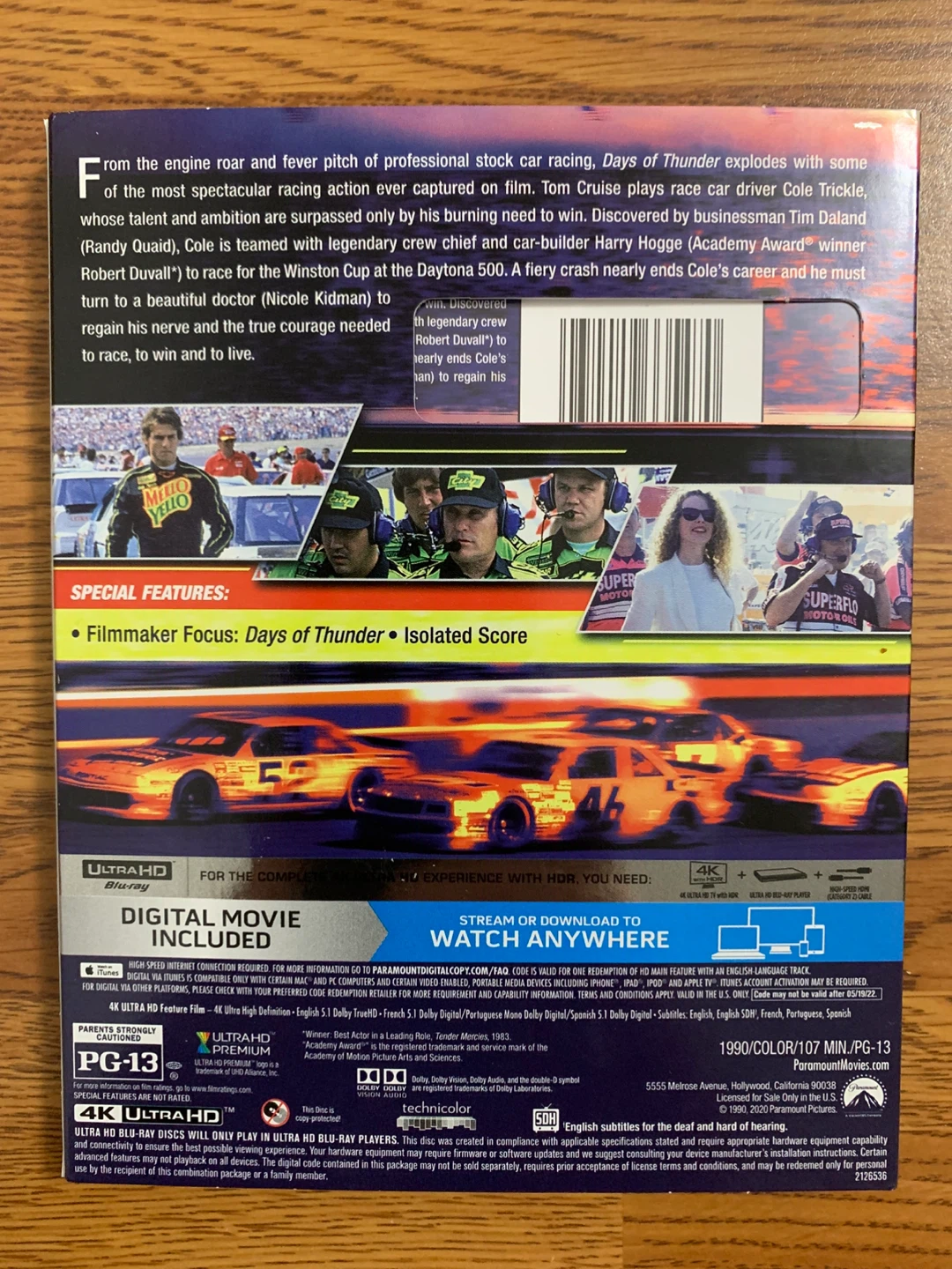 Days of Thunder UHD-BD - photo 2