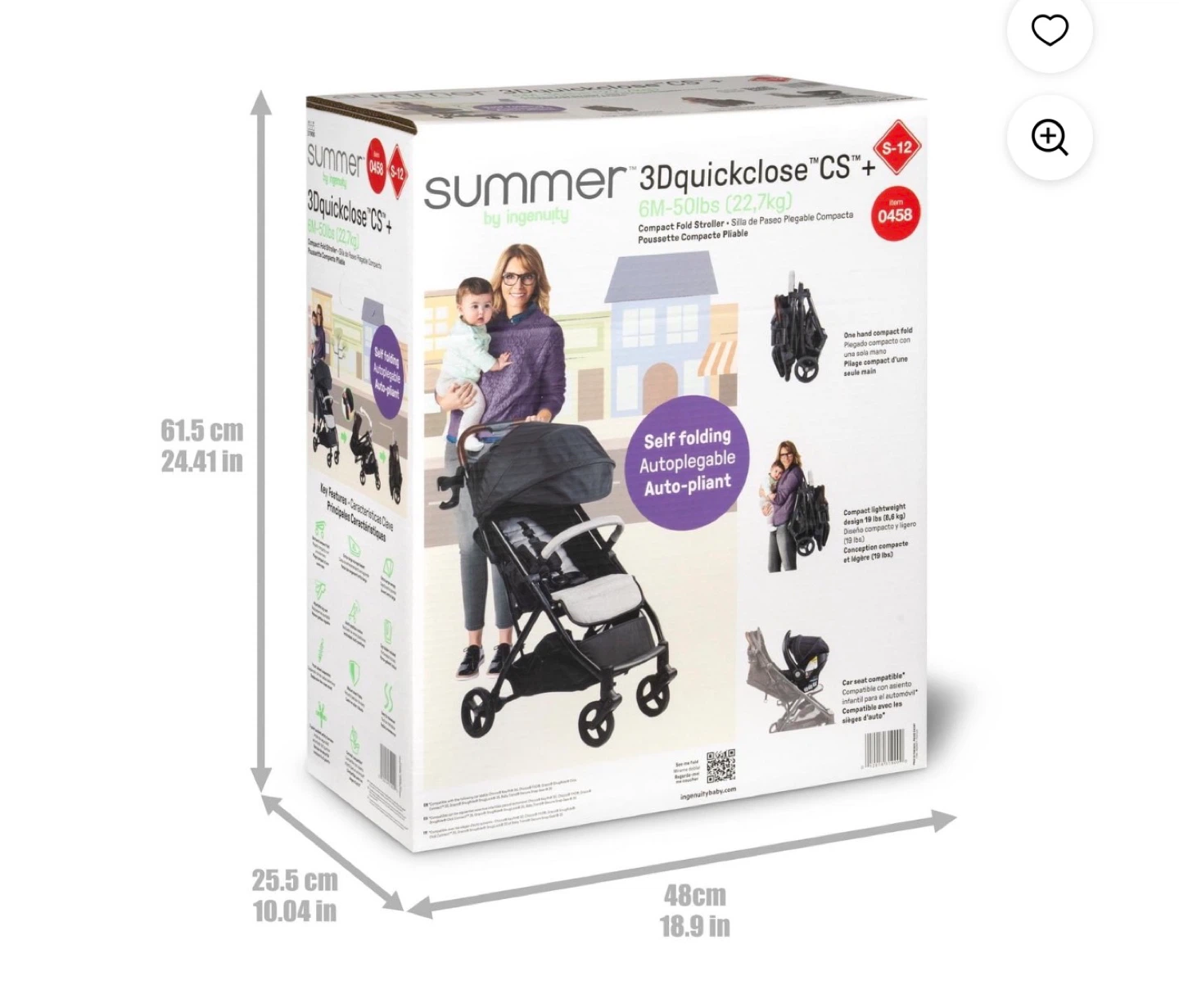 Summer 3D Quickclose CS+ Compact Stroller - photo 3