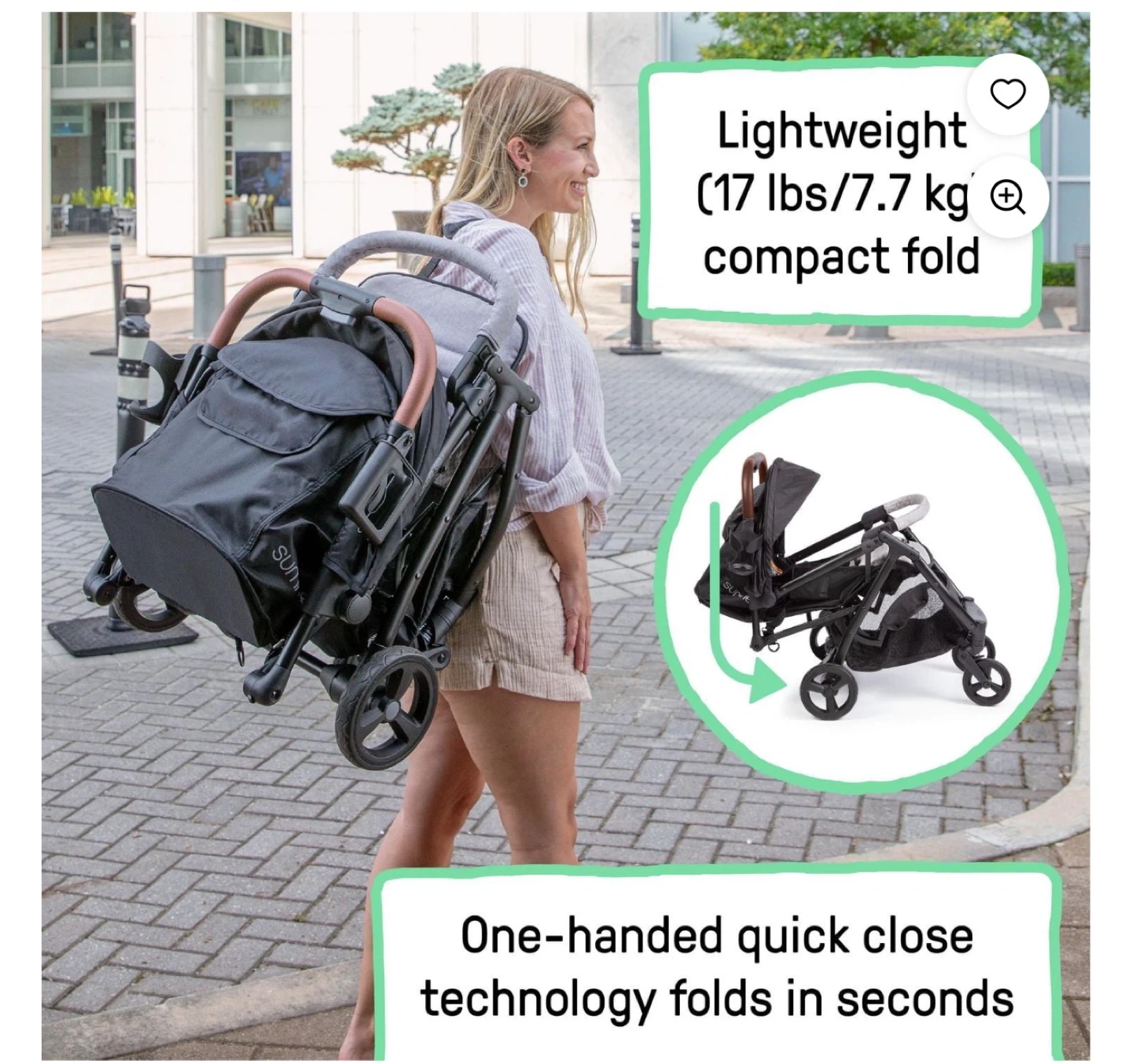 Summer 3D Quickclose CS+ Compact Stroller - photo 2
