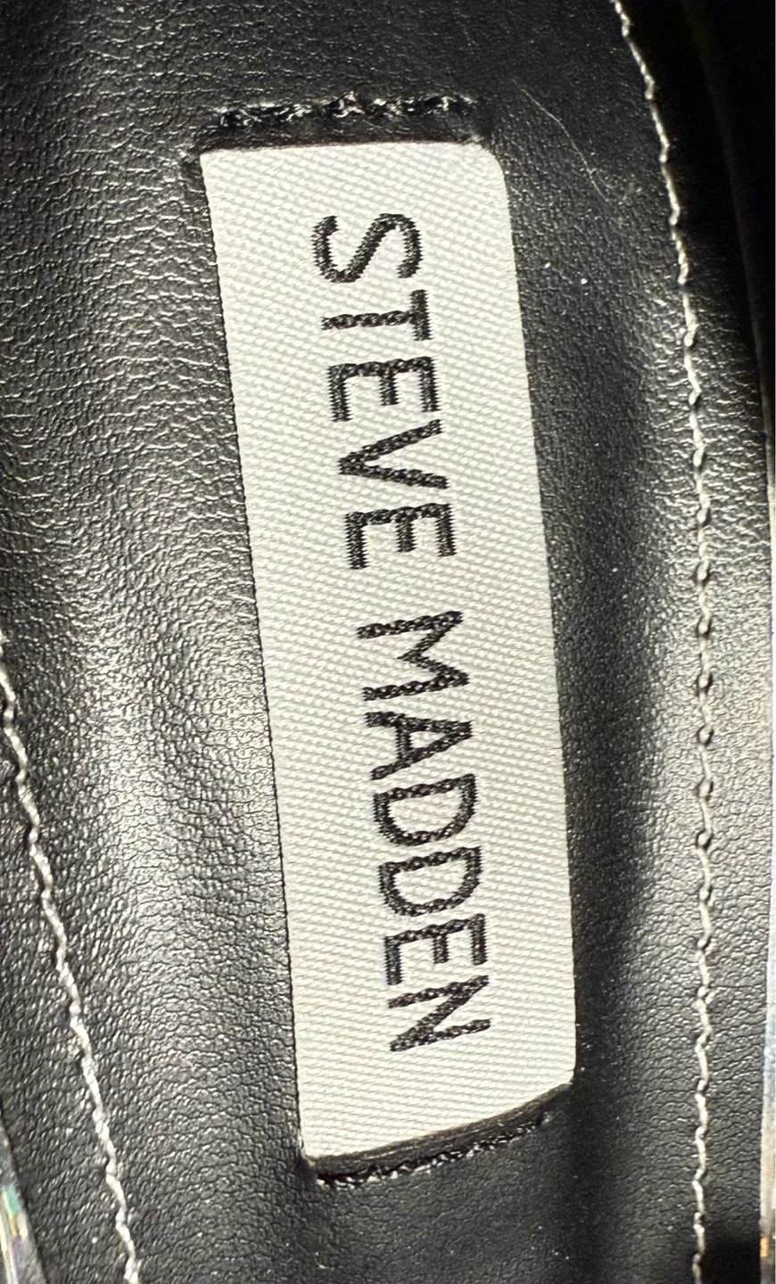 Brand New - Steve Madden Silver Mary Jane Shoes - Size 8 image indicator(3)