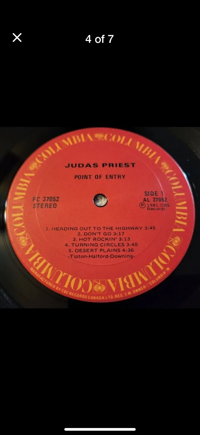 Judas Priest - Point of Entry Vinyl Record image indicator(4)