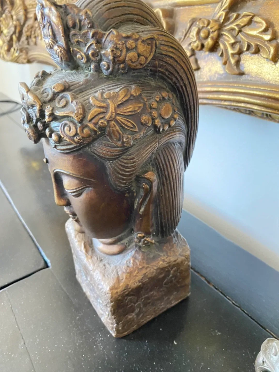 Bronze Buddha Head Statue image indicator(4)