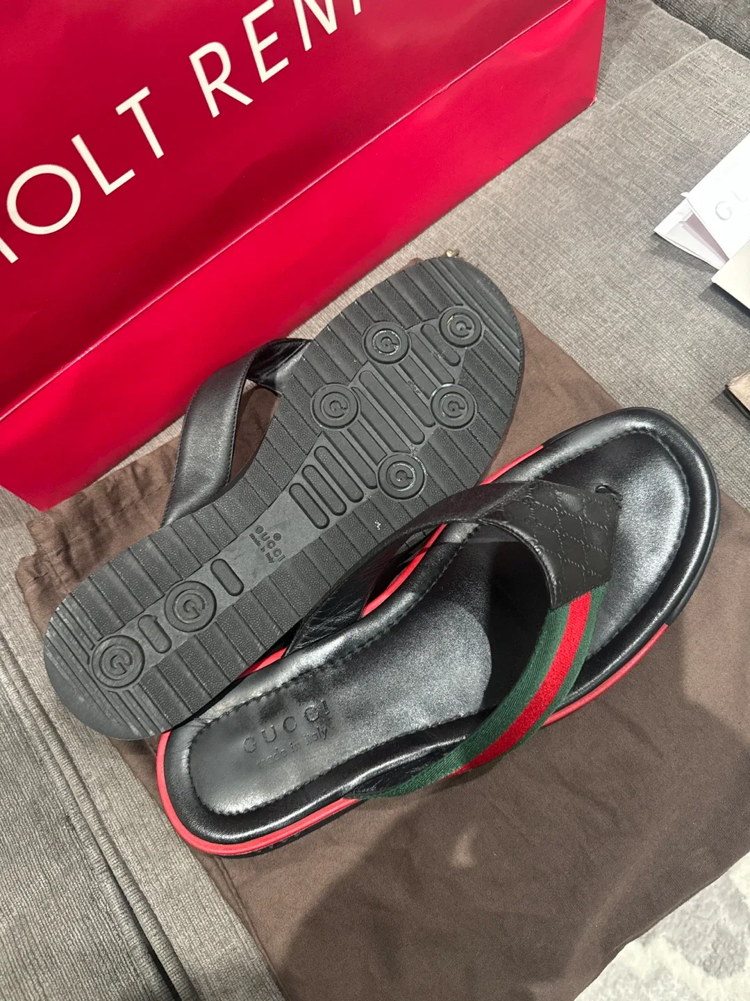 Gucci Black Sandals Size 10 US image indicator(4)