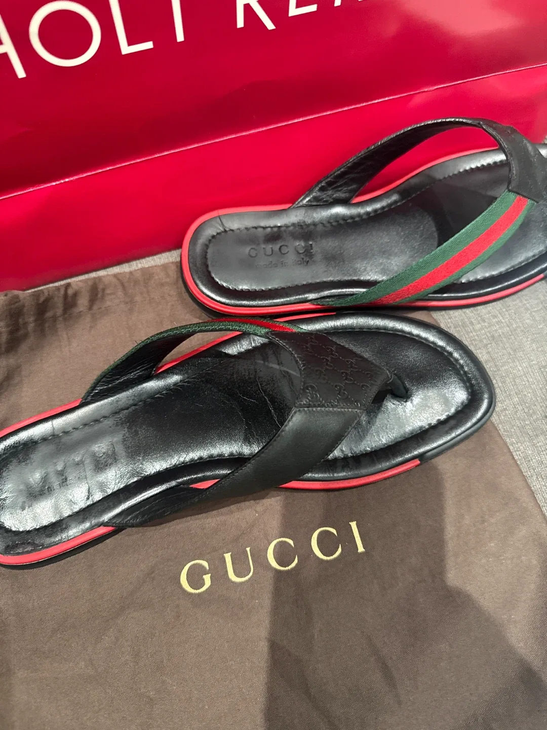 Gucci Black Sandals Size 10 US image indicator(2)