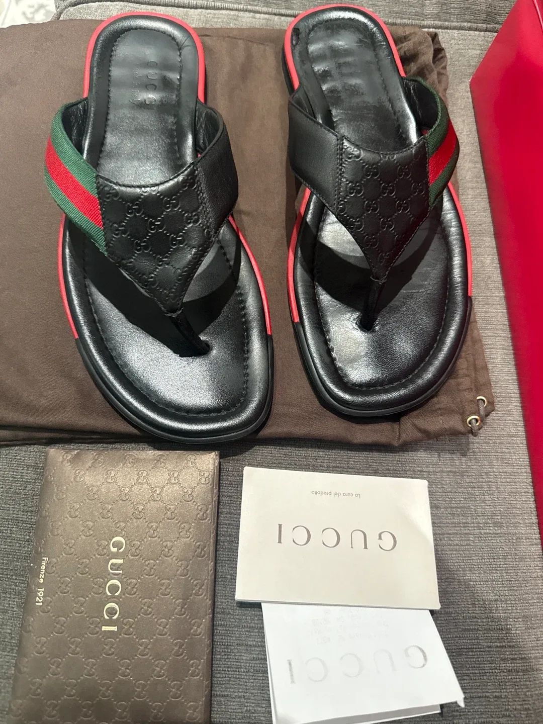 Gucci Black Sandals Size 10 US image indicator(7)