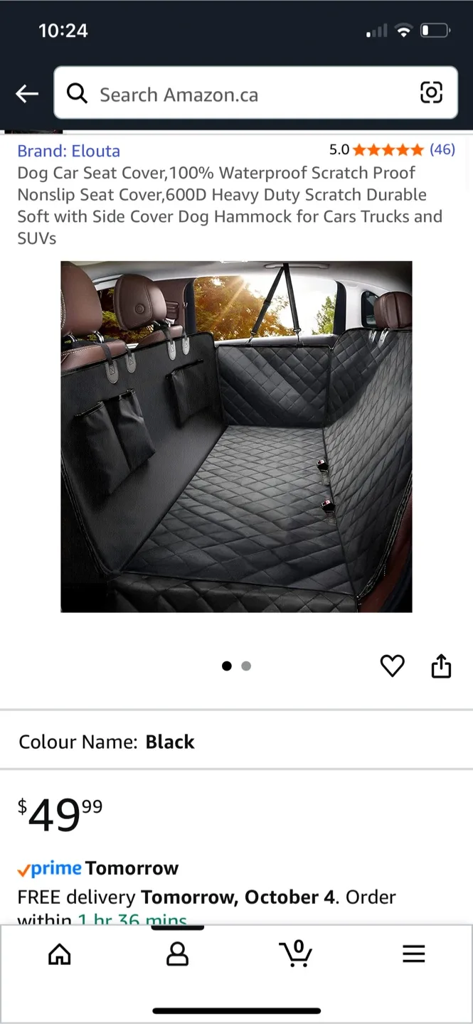 Elouta Dog Car Seat Cover - New in Package!