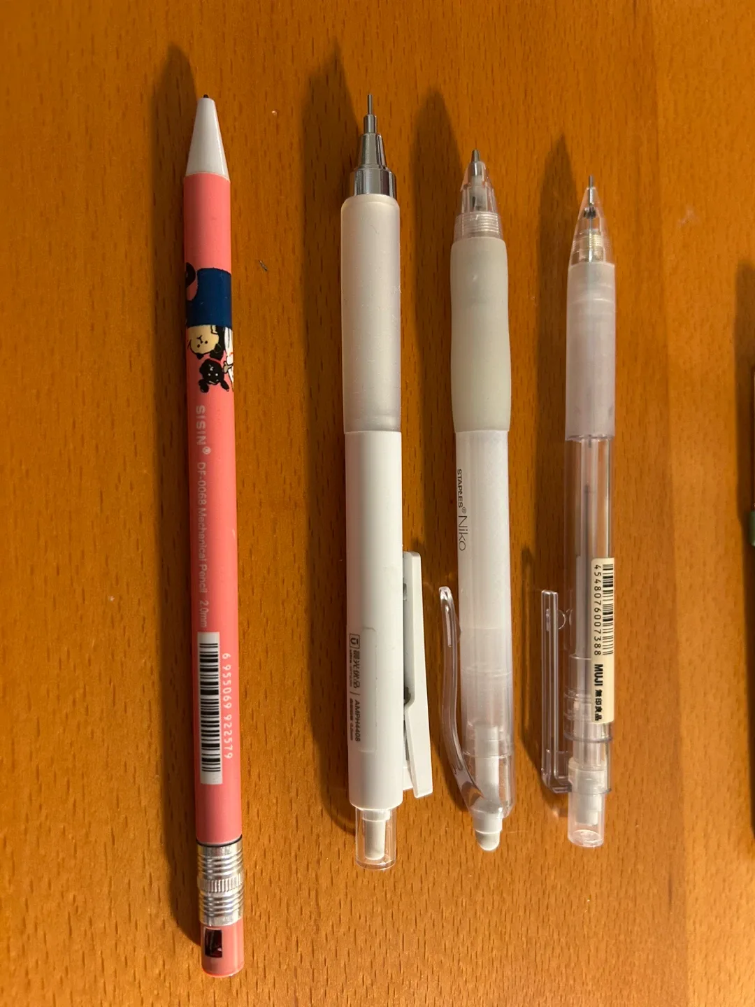 Mechanical Pencils - SISIN, Staples Niko, MUJI thumbnail
