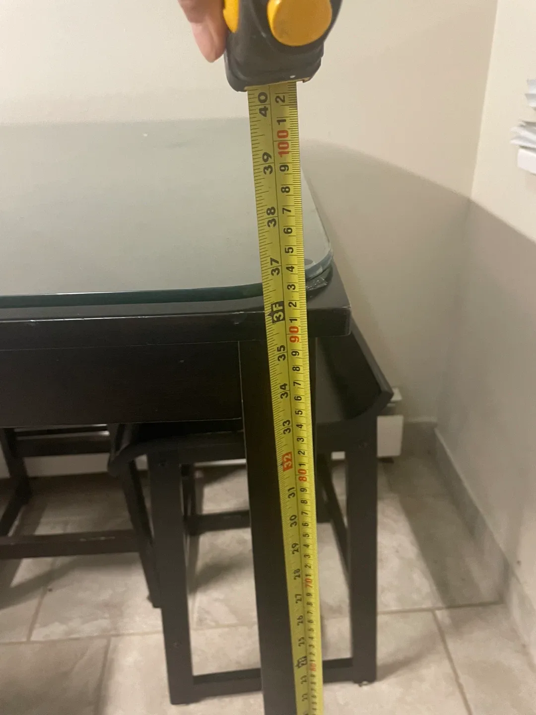 Black Dining Table Set with 2 Chairs image indicator(2)