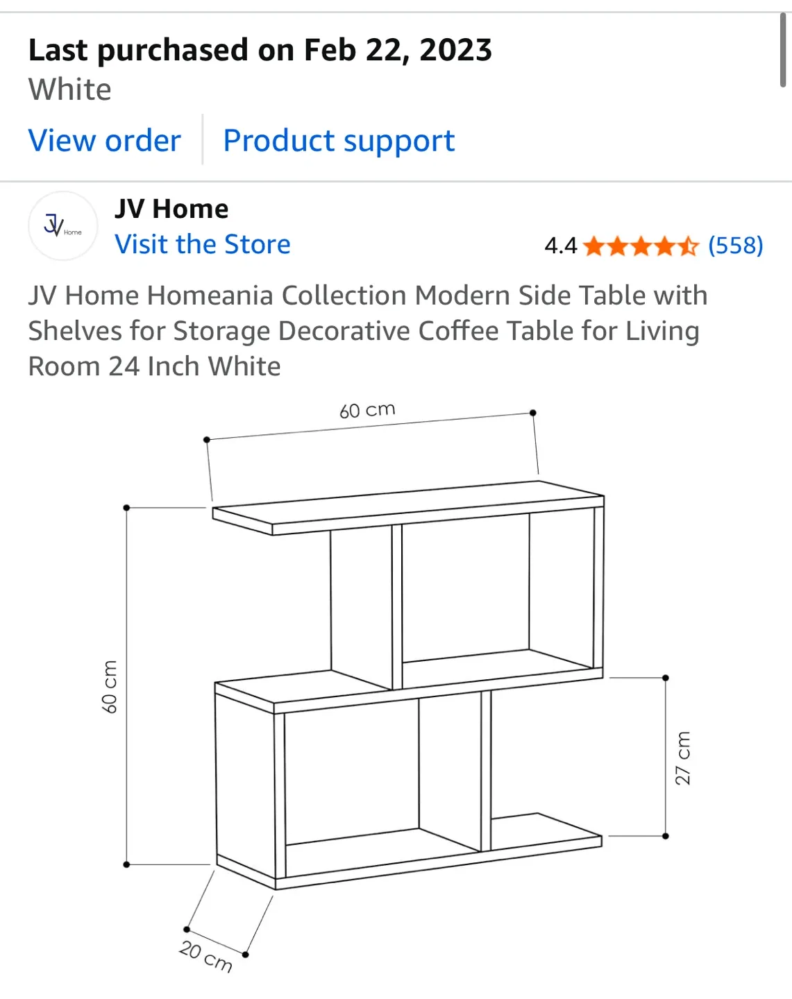 White Bookshelf/Display Shelf image indicator(3)