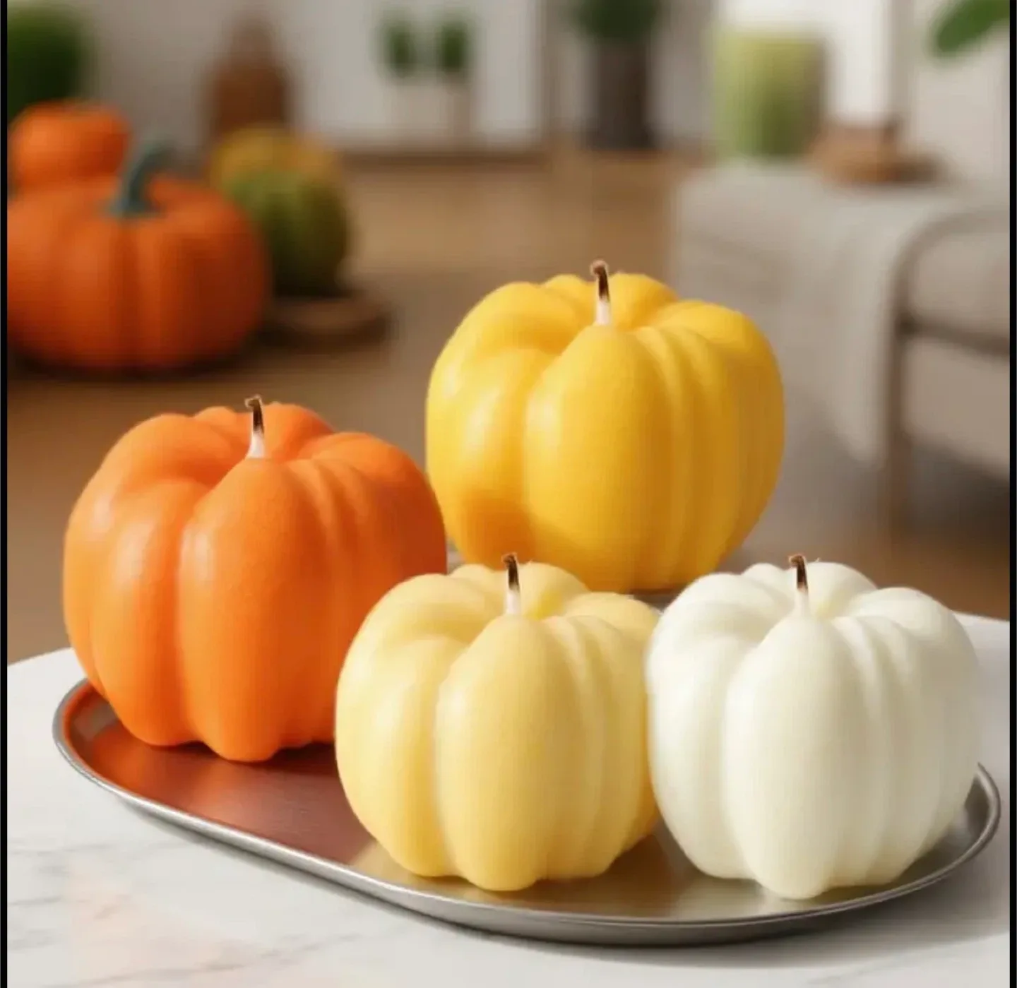 Pumpkin Shaped Candles image indicator(3)