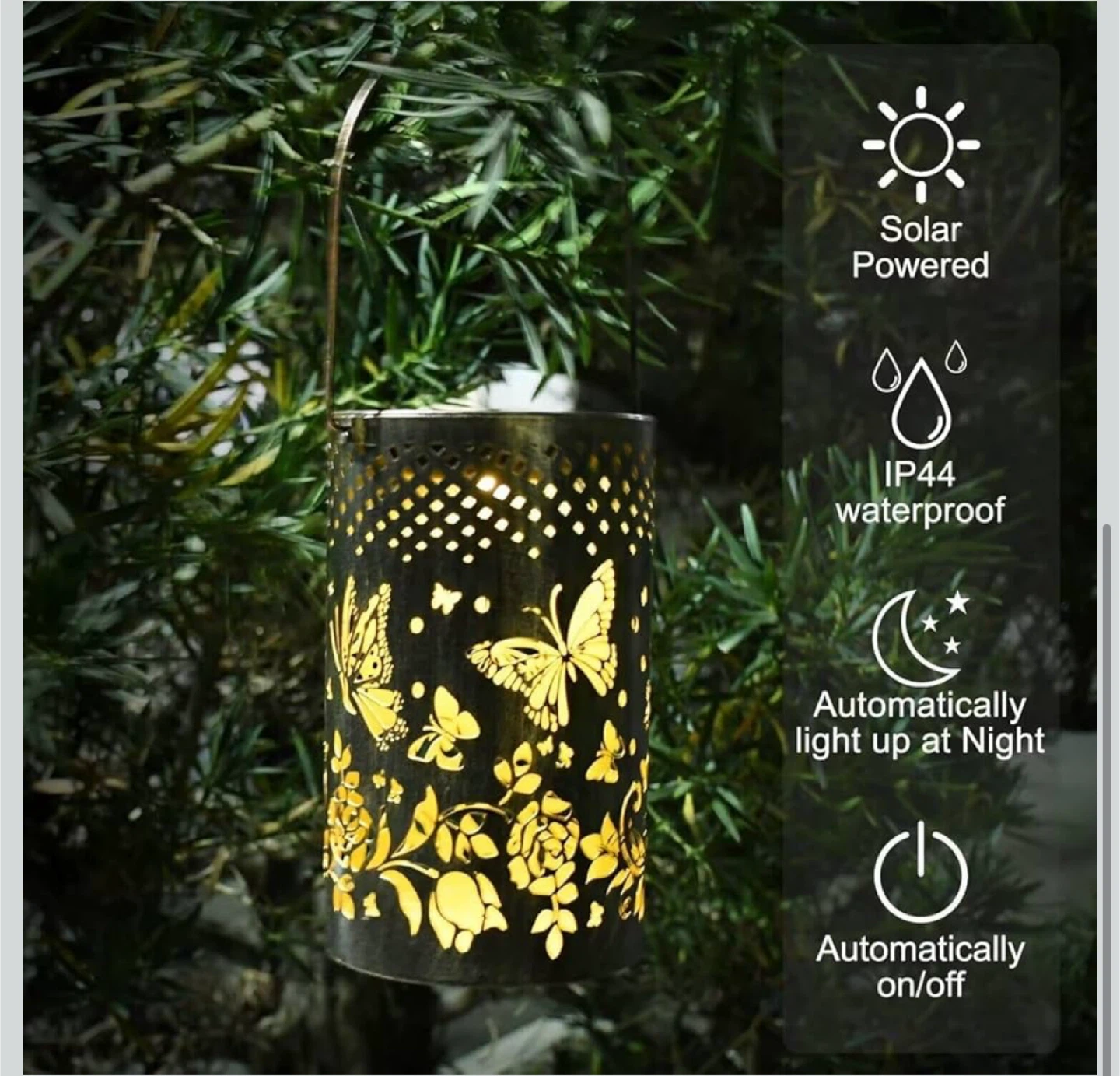 Solar Powered Butterfly Lantern