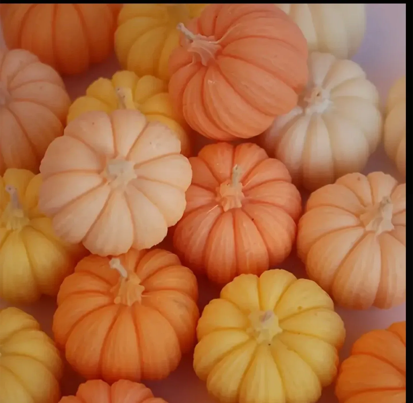 Fall Decor: Assorted Decorative Pumpkins candles image indicator(2)