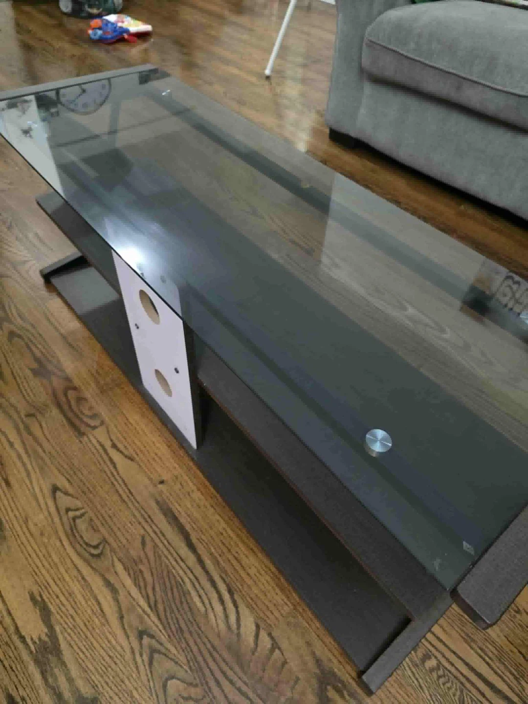 Glass Top tv or coffee Table - 45x16x17 inch - photo 3