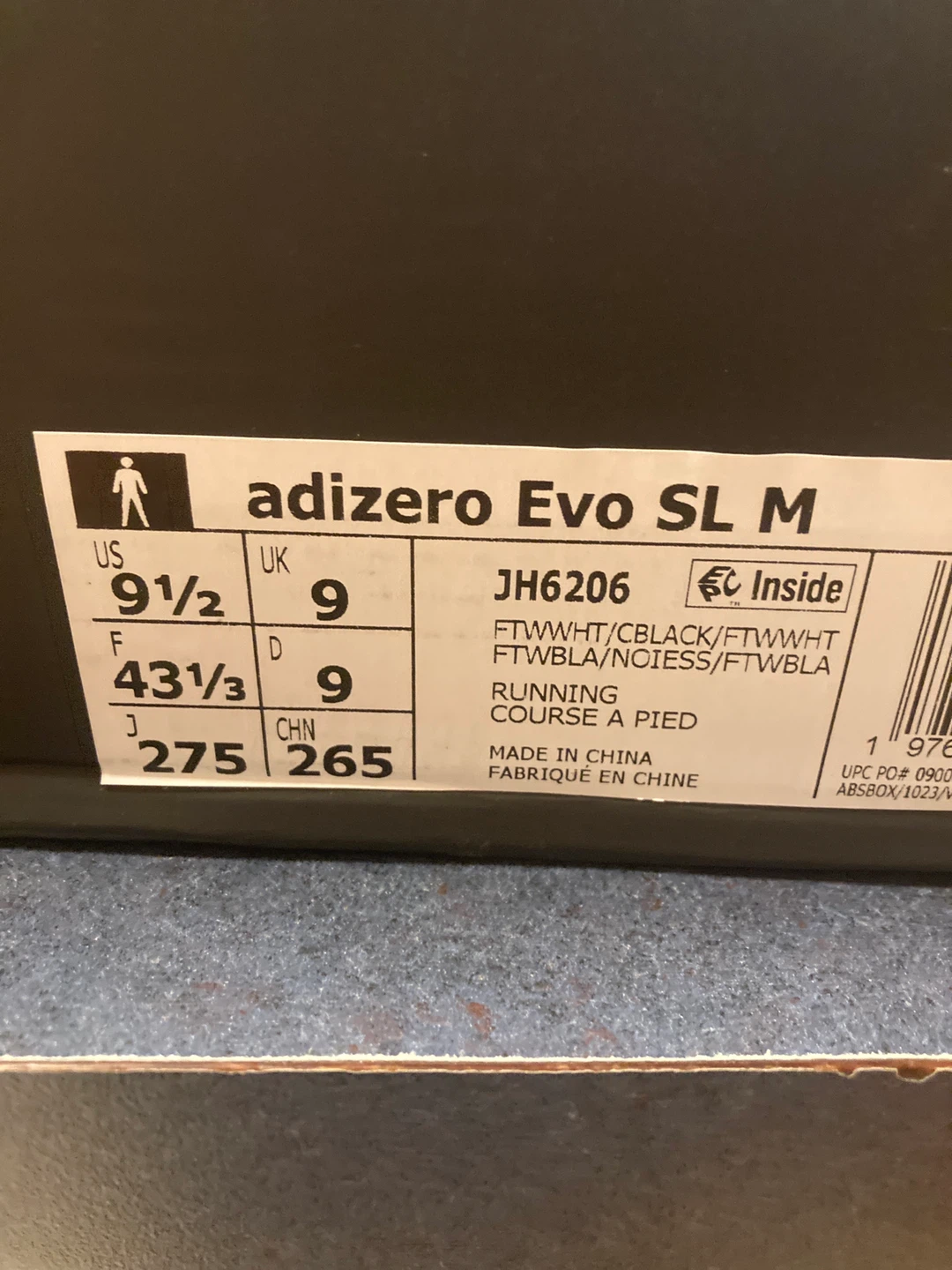 Adidas Adizero Evo SL M - Size 9.5 (US) - photo 3
