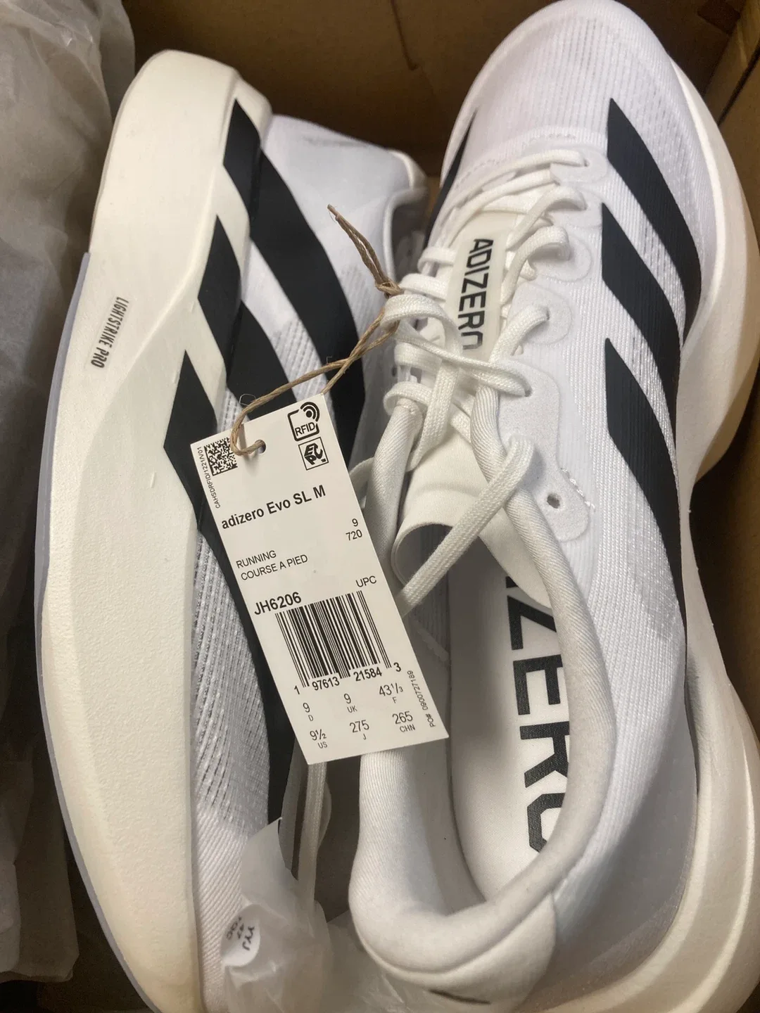 Adidas Adizero Evo SL M - Size 9.5 (US) thumbnail