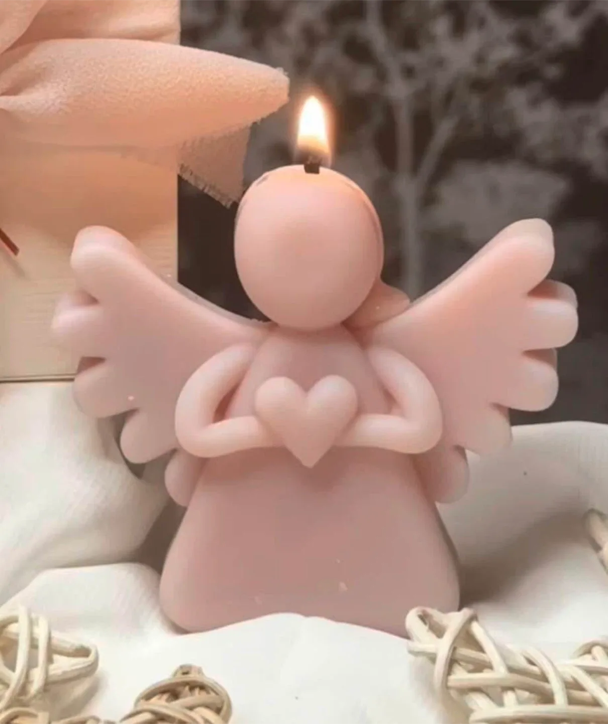 Angel Shaped Candles - Pink and Blue image indicator(4)