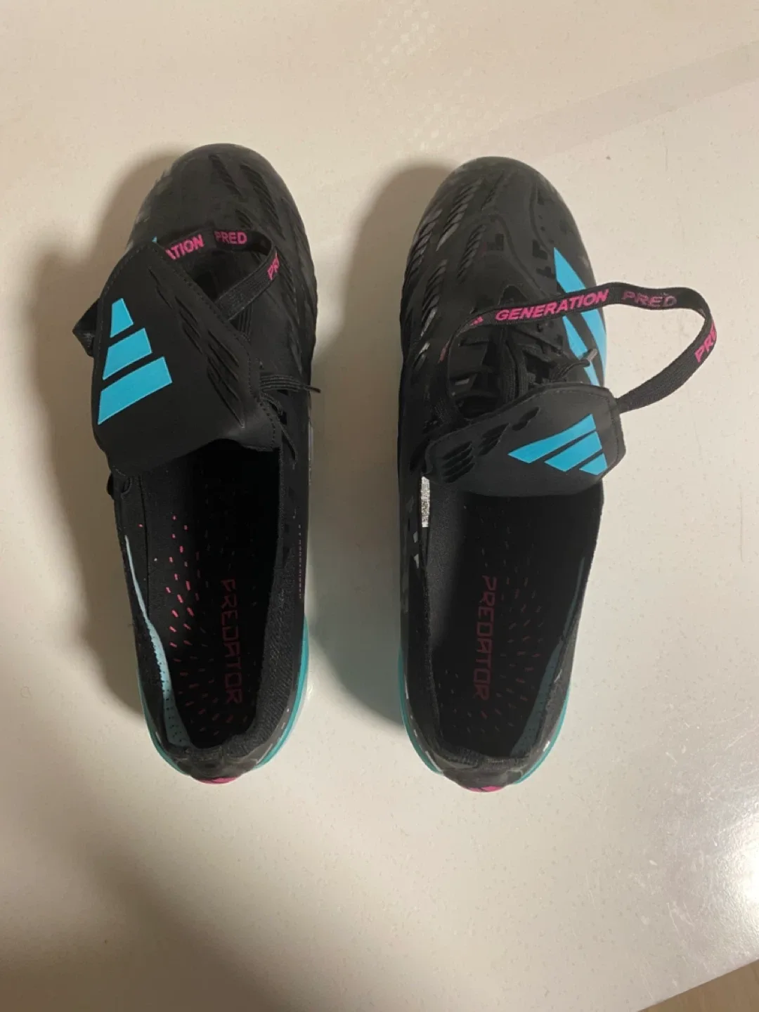 Adidas Predator Elite FG Foldover Tongue FG Black/Turquoise image indicator(4)