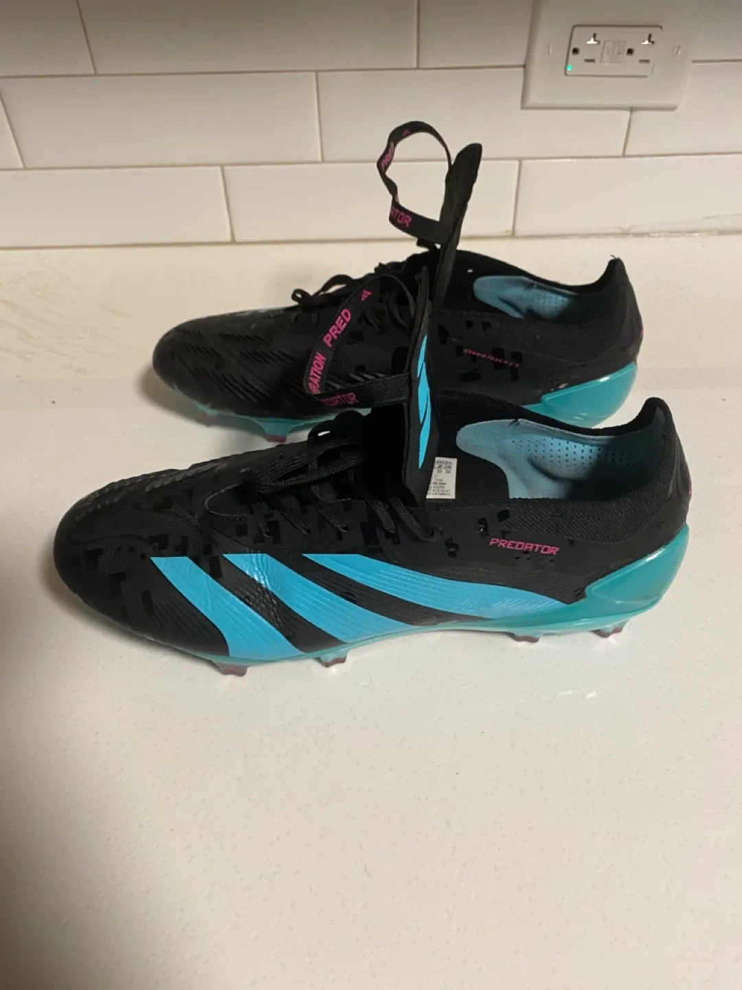Adidas Predator Elite FG Foldover Tongue FG Black/Turquoise image indicator(3)