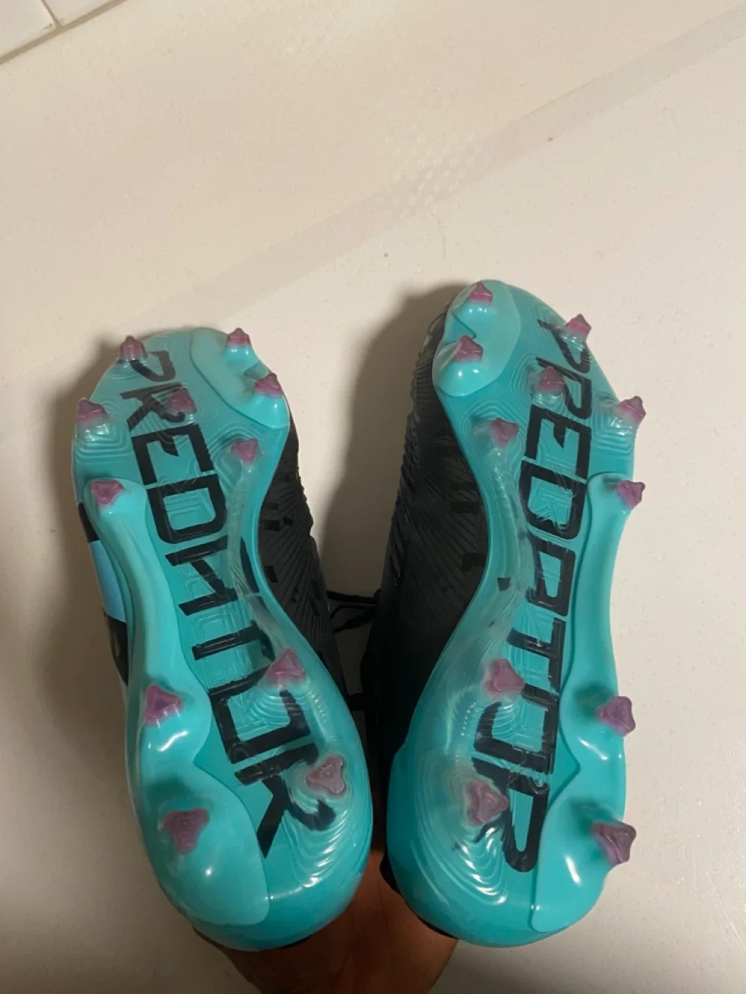 Adidas Predator Elite FG Foldover Tongue FG Black/Turquoise image indicator(9)