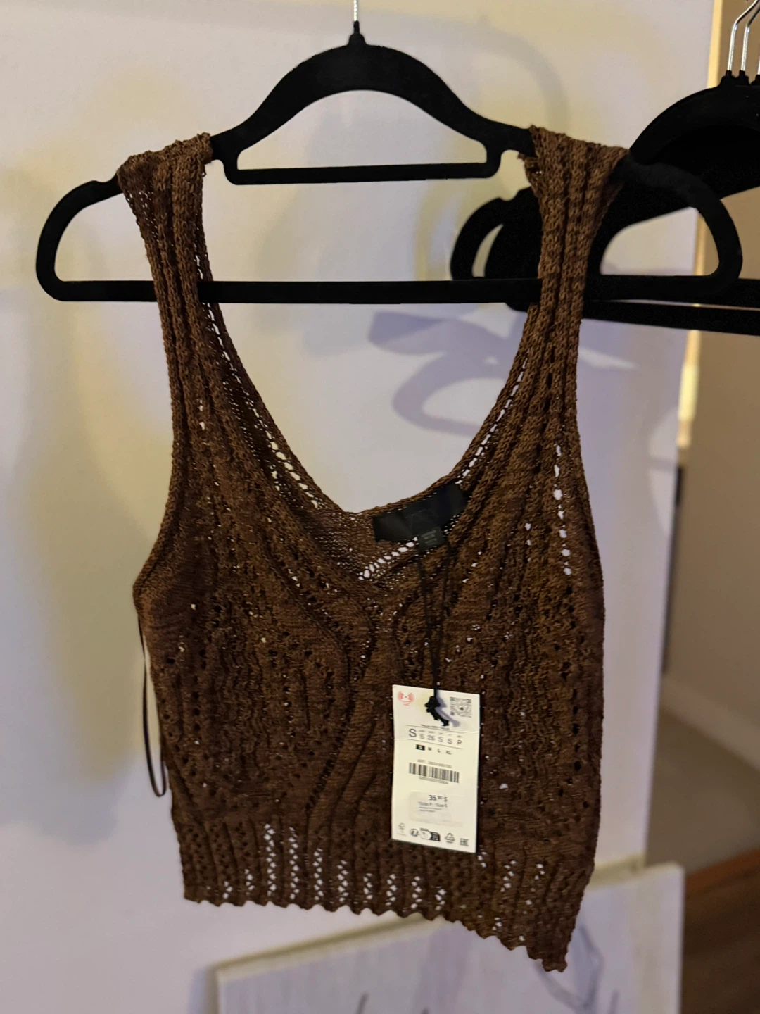 Zara Knit Crop Top - Size S