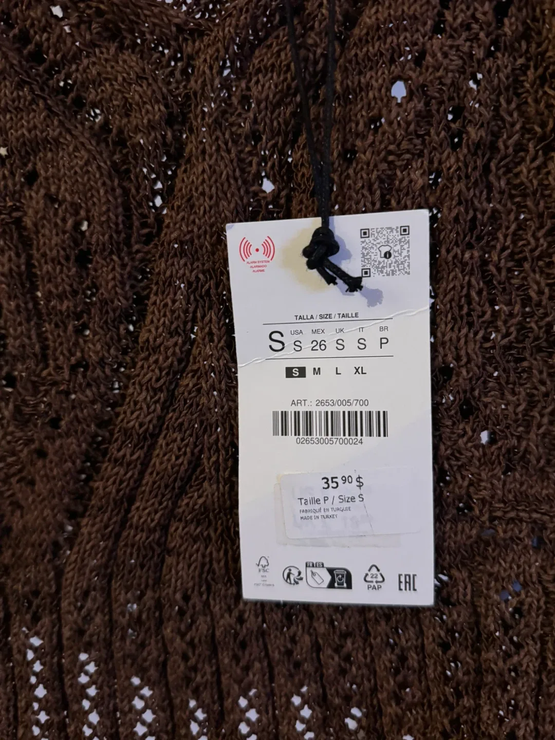 Zara Knit Crop Top - Size S image indicator(3)