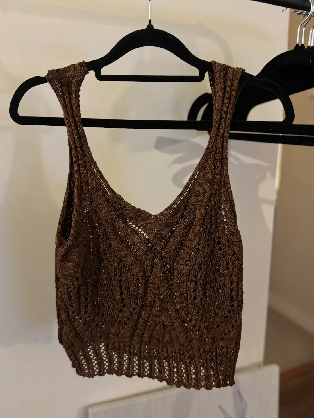 Zara Knit Crop Top - Size S image indicator(2)