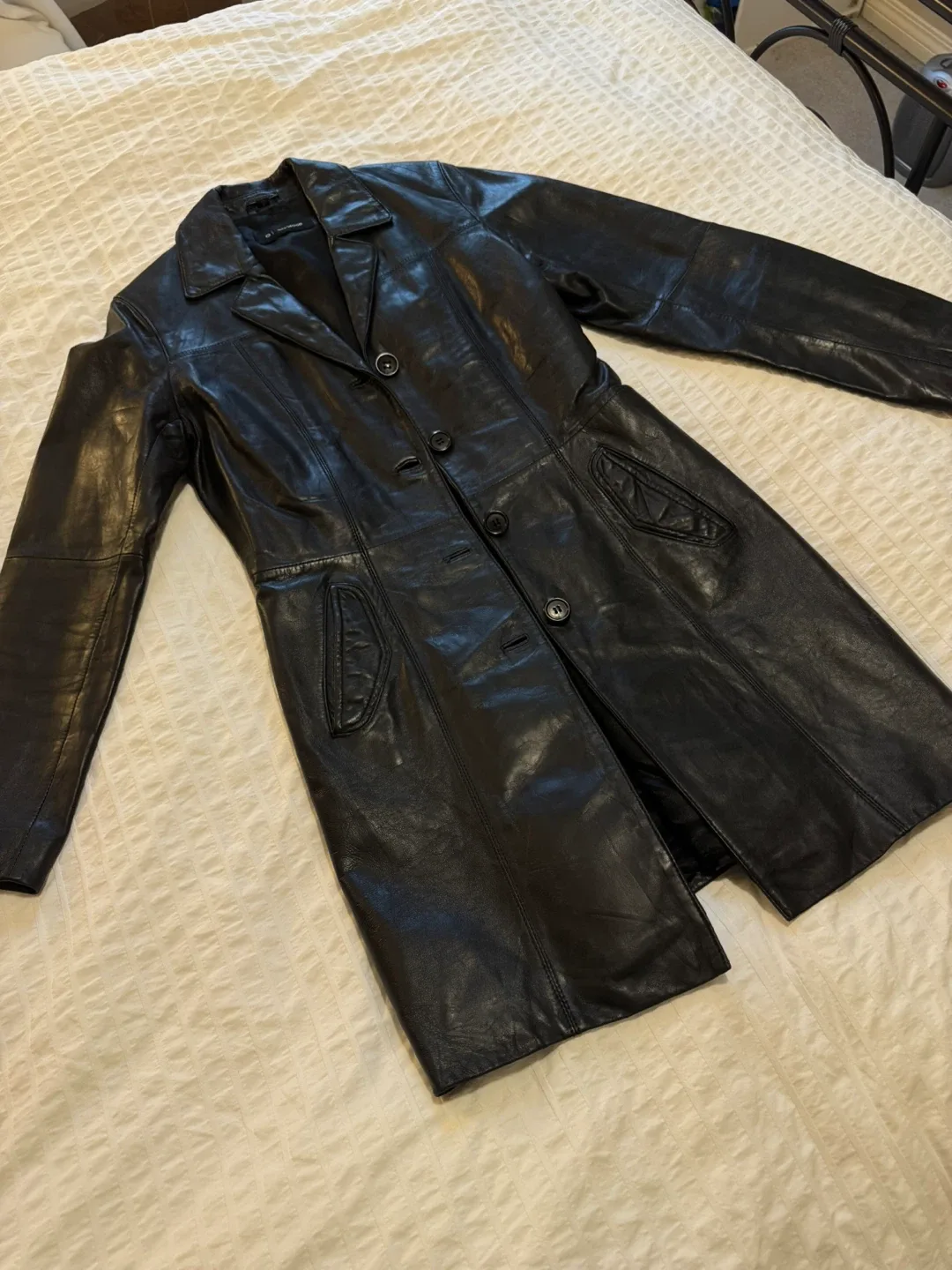 Black Leather Coat image indicator(3)