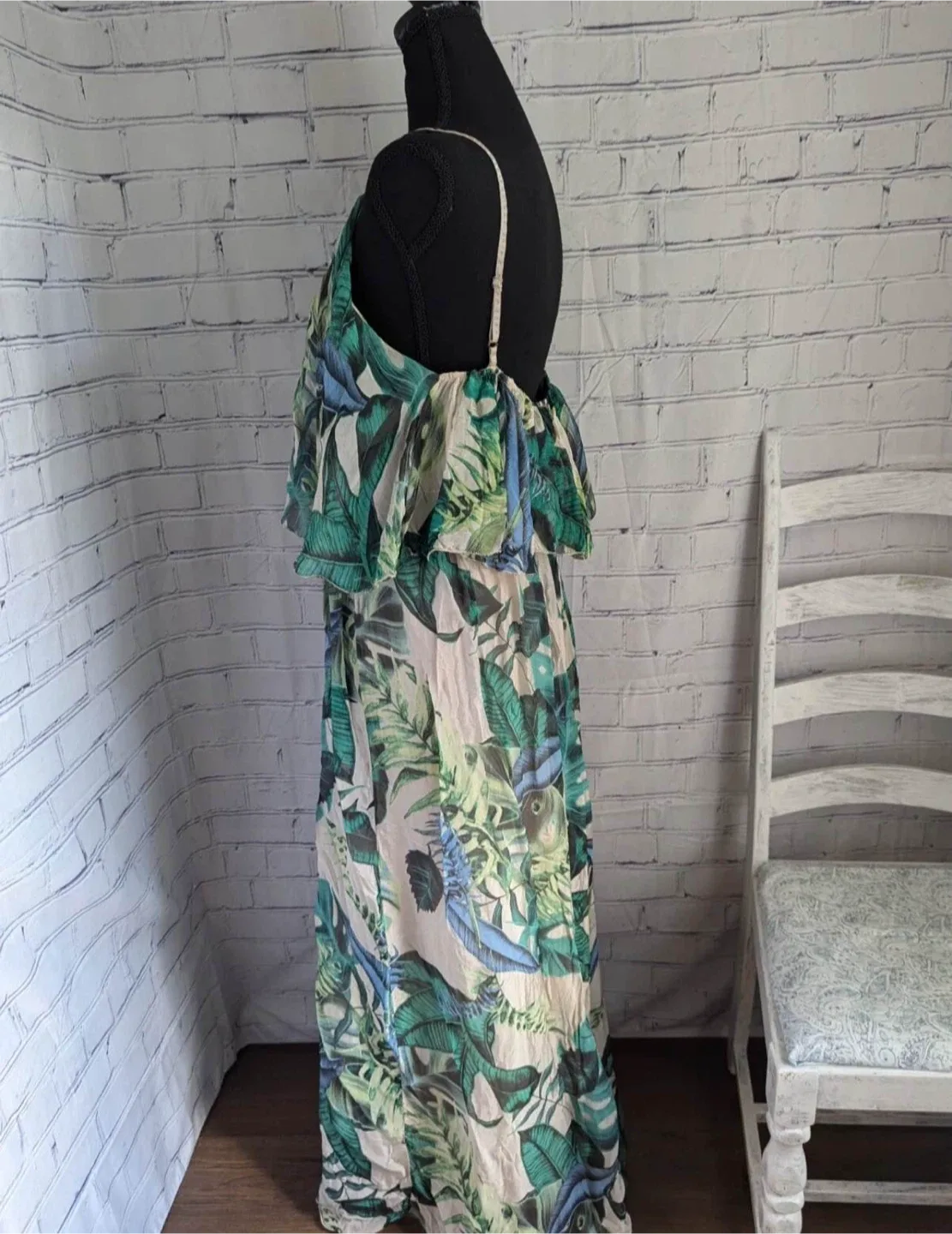 Elena Baldi Tropical Print Dress - Size L thumbnail