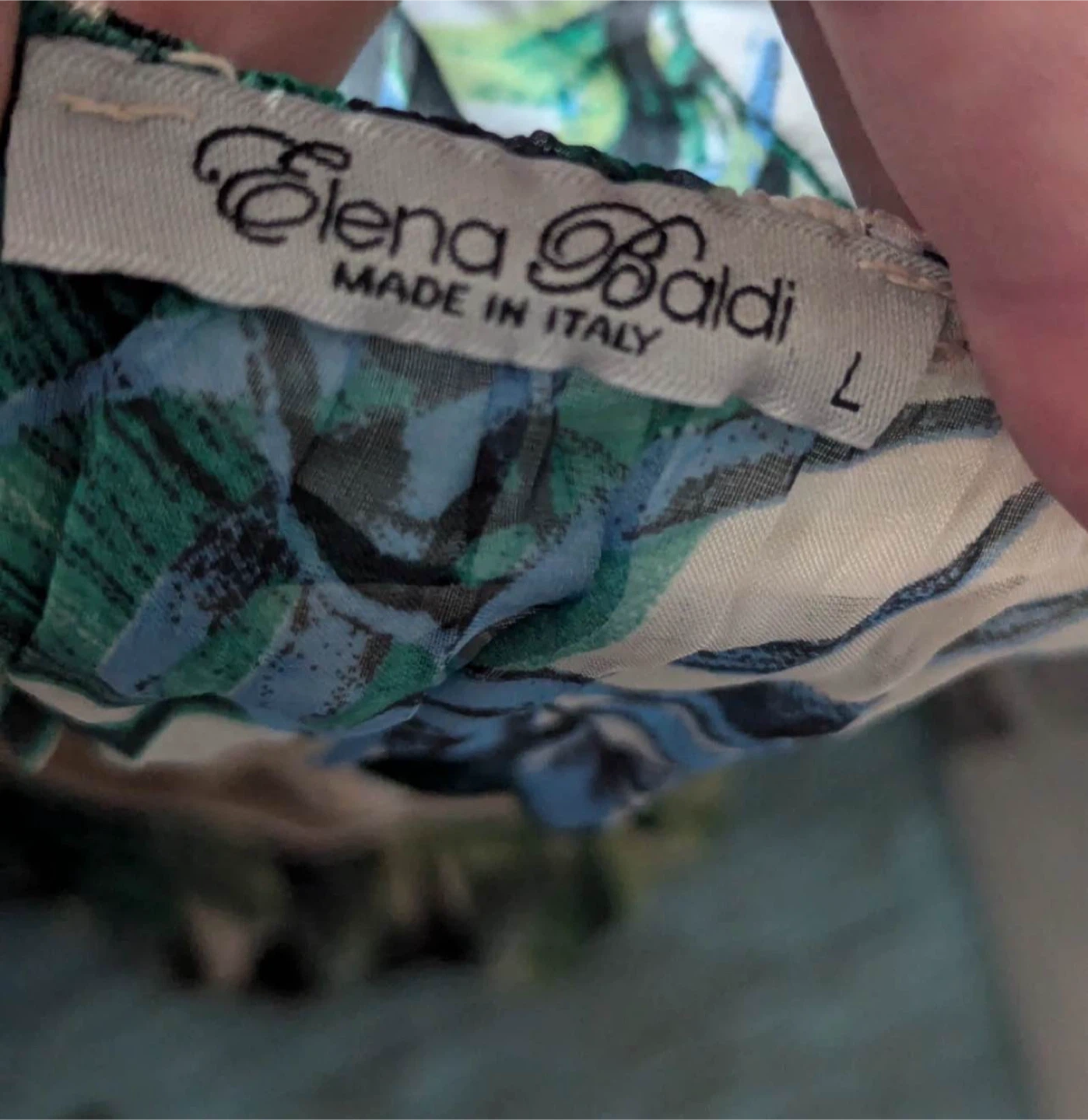 Elena Baldi Tropical Print Dress - Size L - photo 2