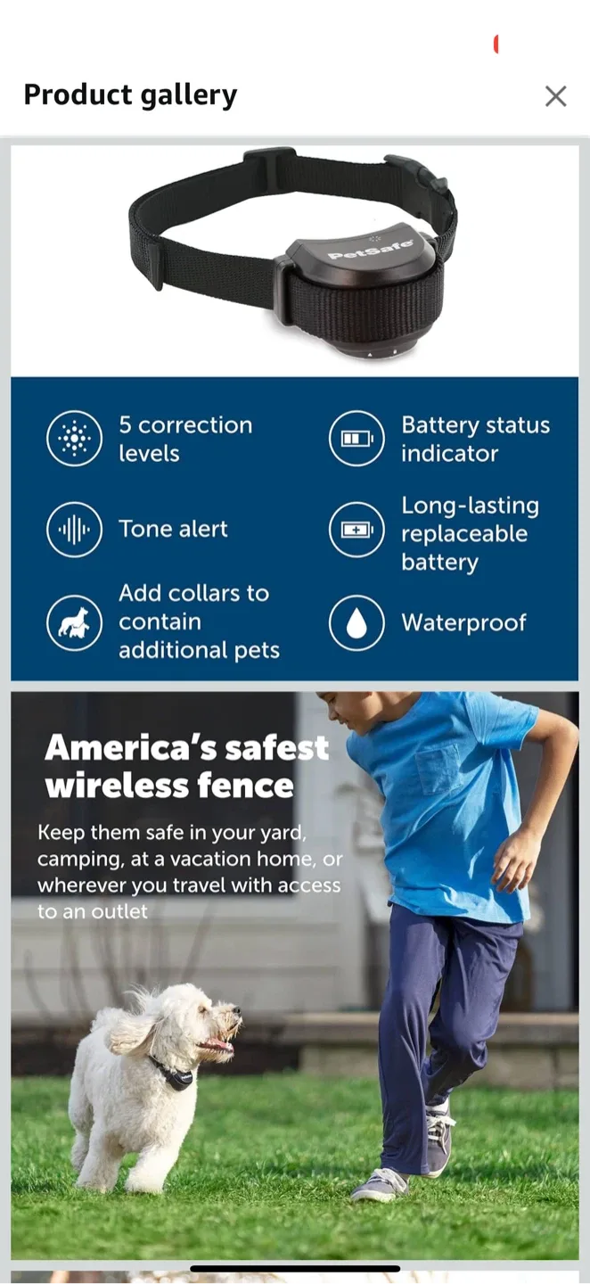 PetSafe Stay & Play Wireless Fence with Replaceable Battery Col image indicator(7)
