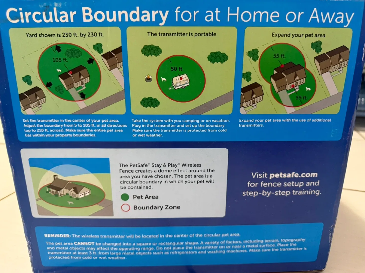 PetSafe Stay & Play Wireless Fence with Replaceable Battery Col image indicator(8)