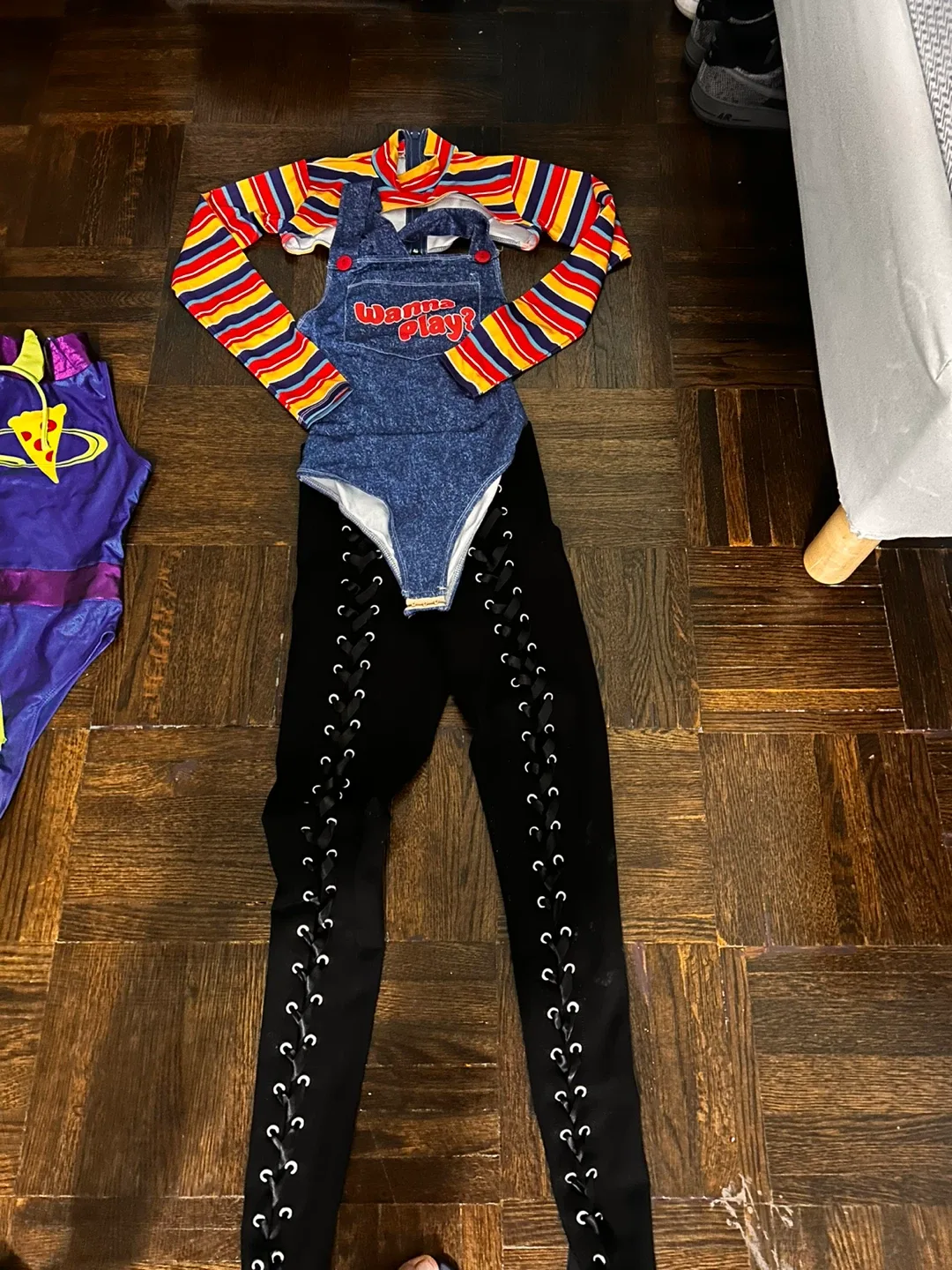 Todeeral Women's Halloween Costume Adult Chucky image indicator(5)