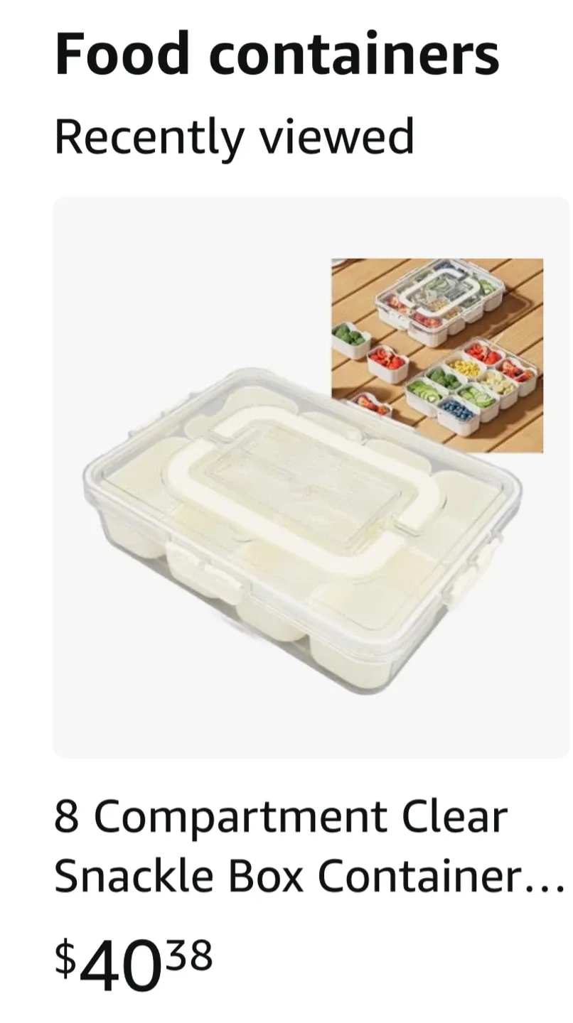 8 Compartment Snackle Box Container thumbnail
