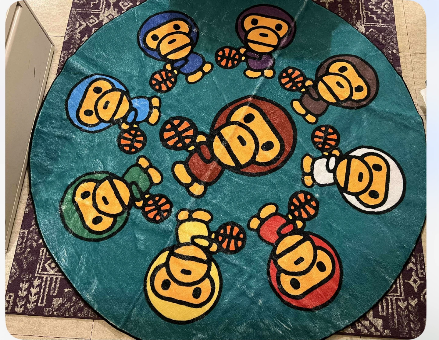 Colorful 3D baby Monkey Area Rug - photo 5