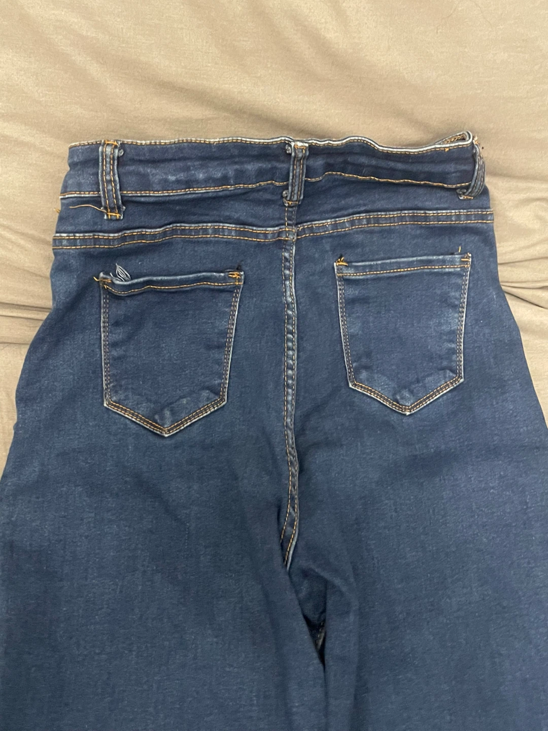 Dark Blue Flare Jeans - photo 2