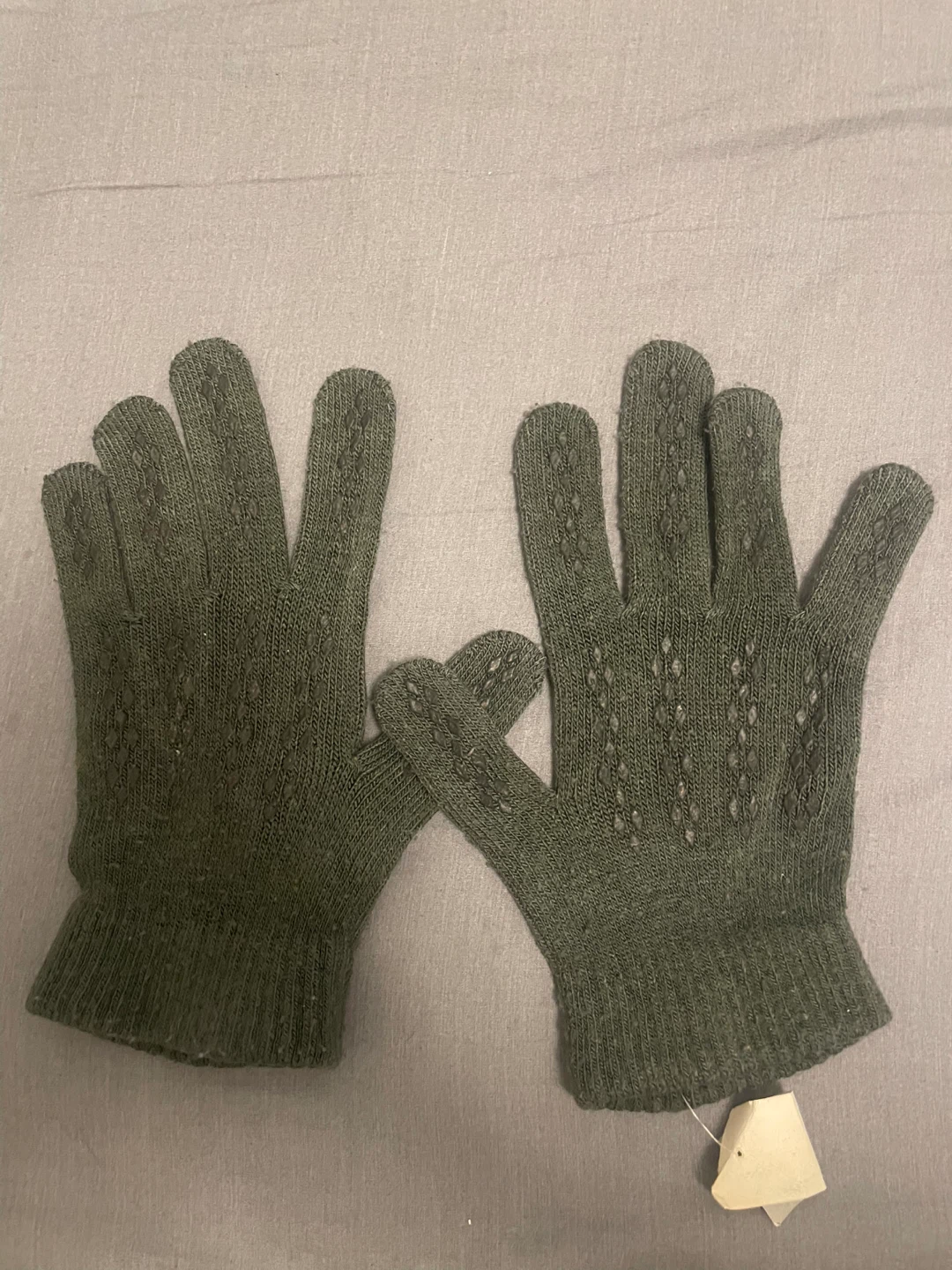 Gloves - Green Knit