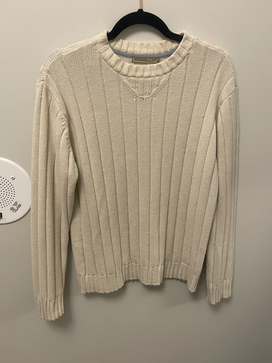 Reserved Cream Knit Sweater