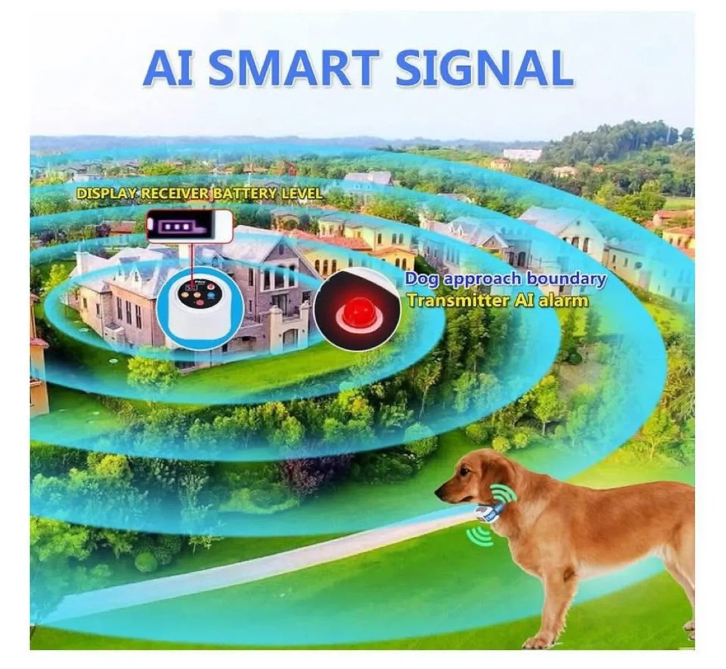 Plkm Dog Wireless Fence image indicator(4)