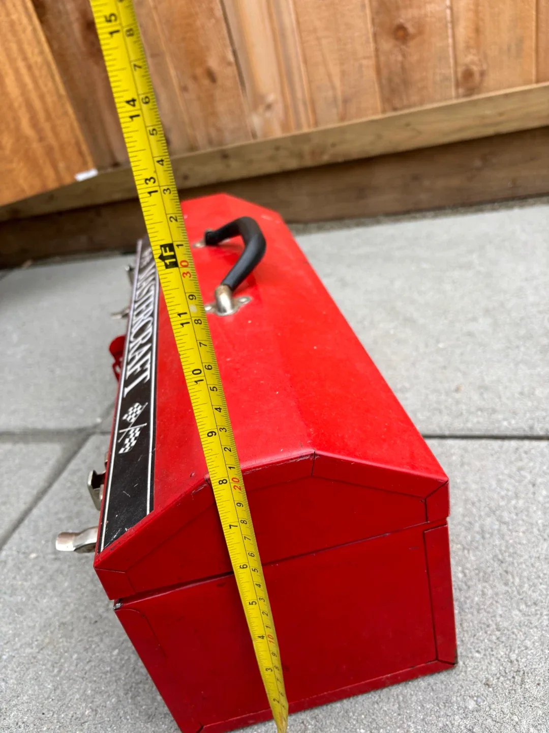 Mastercraft Red Metal Tool Box with Tools image indicator(3)